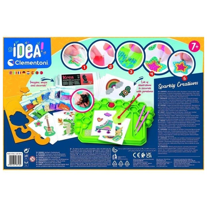 Atelier créatif - Clementoni - Créations autocollant 3D étincelant