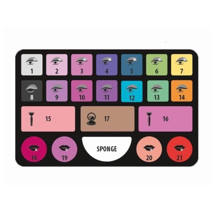 Atelier de maquillage - Clementoni - Make-up studio - Application déd