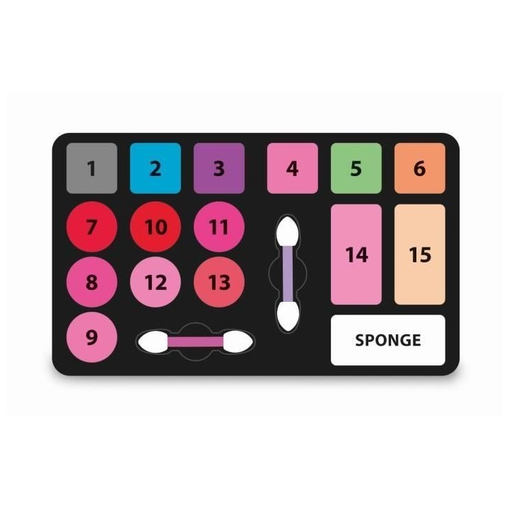 Palette de maquillage Be a Rocker - CLEMENTONI - Crazy Chic - Gloss, f