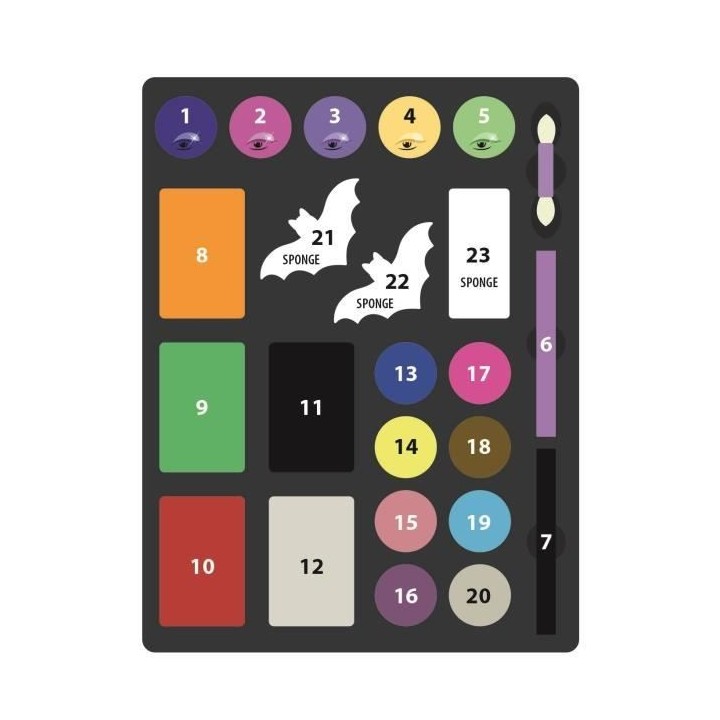 Monster High Coffret Maquillage - Clementoni - Palette contentant des