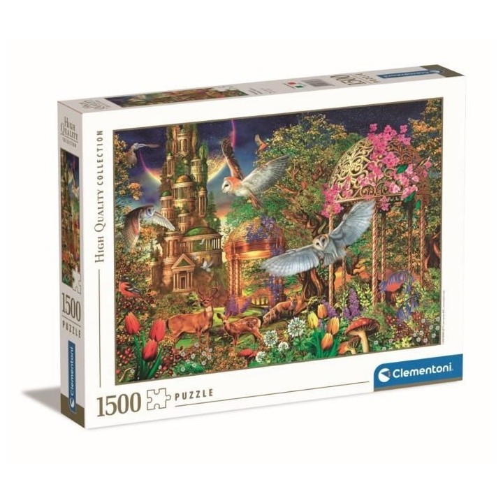 Clementoni - 1500p Woodland Fantasy - 59,2 x 84,3 cm - Avec poster
