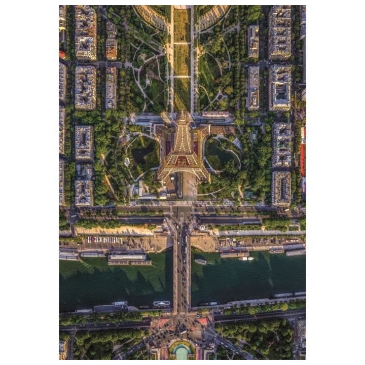 Clementoni - 1500p Vol au-dessus de Paris - 59,2 x 84,3 cm - Avec post