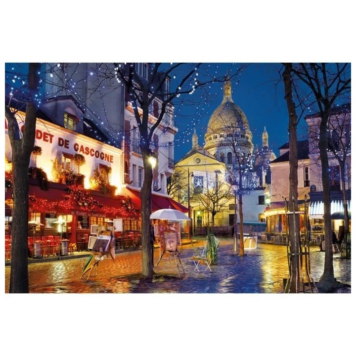 Clementoni - 1500p Paris Montmartre - 59,2 x 84,3 cm - Avec poster