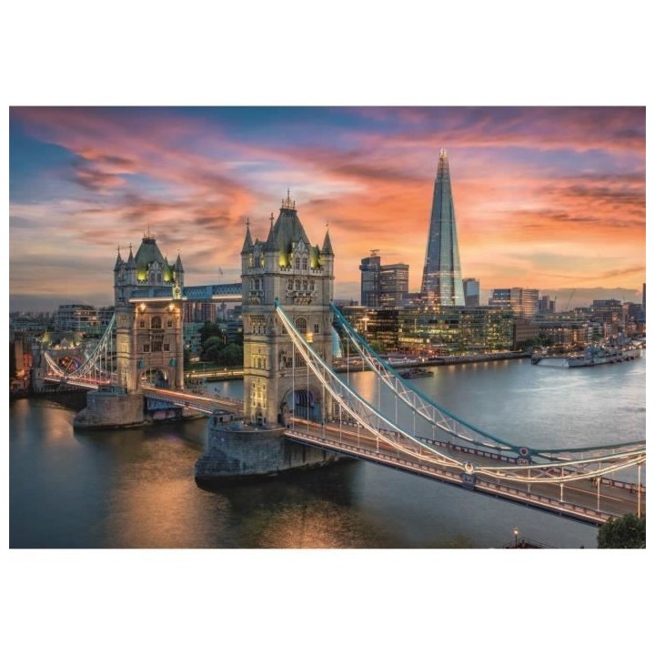 Clementoni - 1500p London Twilight - 59,2 x 84,3 cm - Avec poster