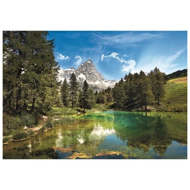 Clementoni - 1500p Blue Lake - 59,2 x 84,3 cm - Avec poster