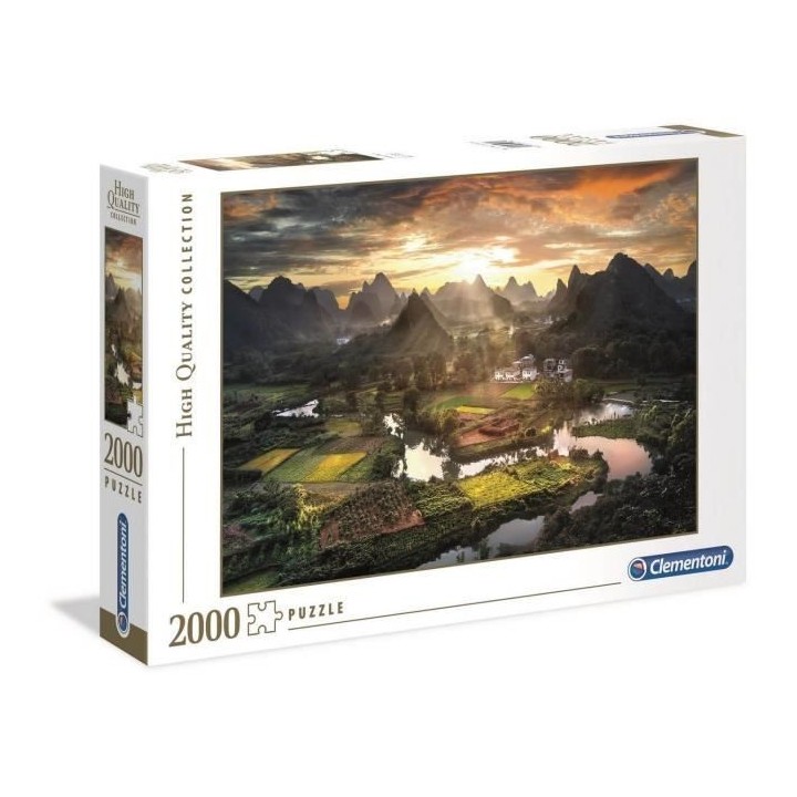 Puzzle - Clementoni - View of China - 2000 pieces - Multicolore - Arch