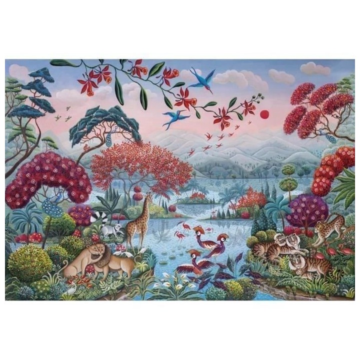 Puzzle - Clementoni - The Peaceful Jungle - 2000 pieces - Animaux - Mu