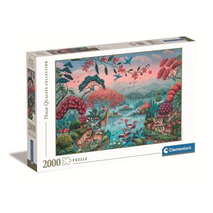 Puzzle - Clementoni - The Peaceful Jungle - 2000 pieces - Animaux - Mu
