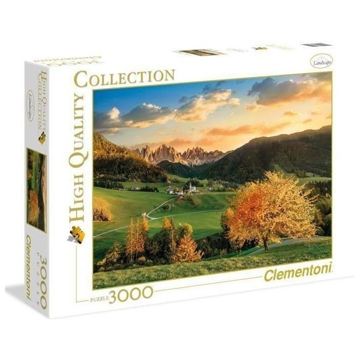 Clementoni - Puzzle Les Alpes - 3000 pieces - Paysage et nature - Mixt