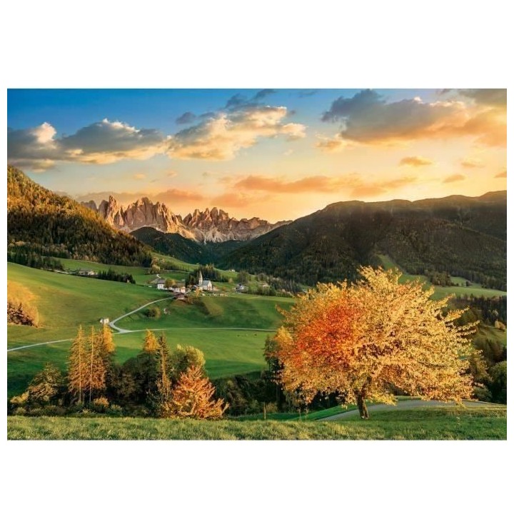 Clementoni - Puzzle Les Alpes - 3000 pieces - Paysage et nature - Mixt