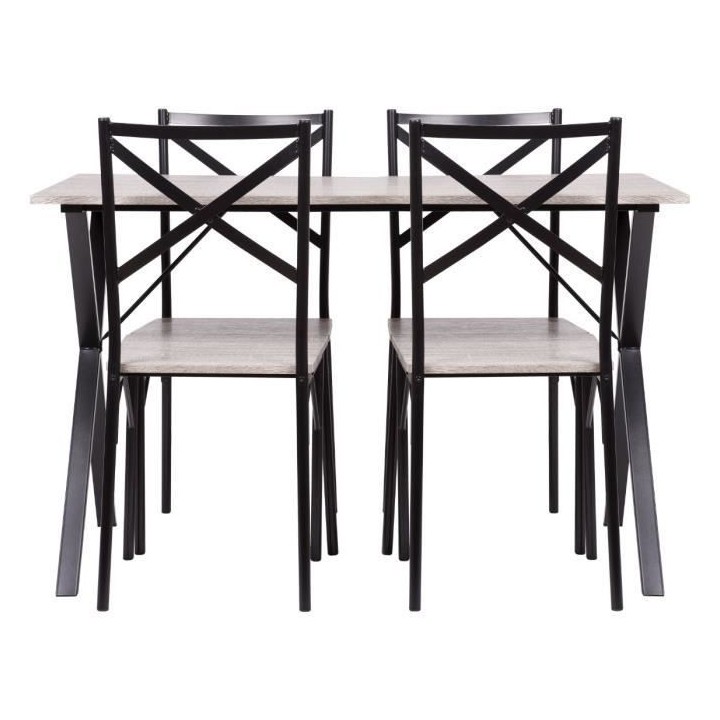 Ensemble de 1 table avec 4 chaises - COUNTRY