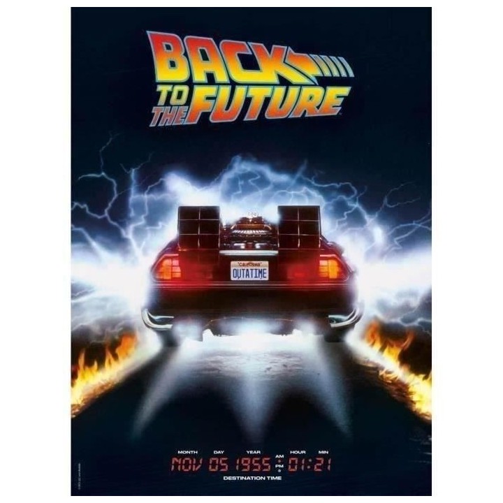 Puzzle Retour vers le futur - Clementoni - 500 pieces - Collection Cul