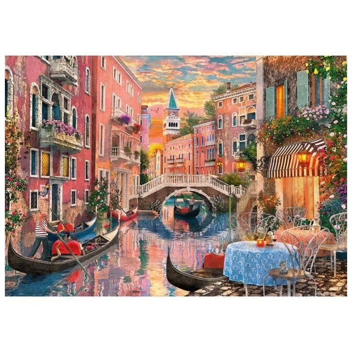 CLEMENTONI - Venise couché de soleil - 6000 pieces - Fabriqué en Ita
