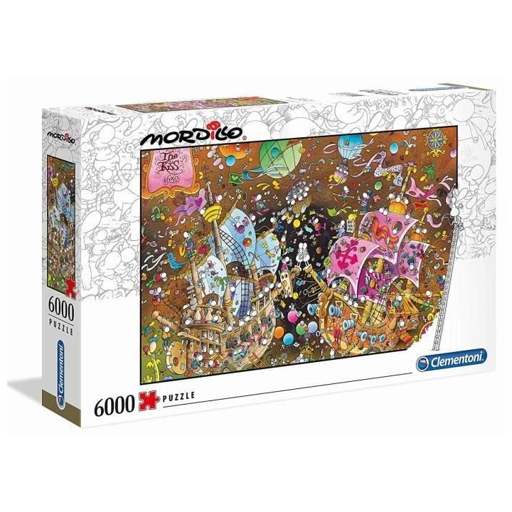 Puzzle - CLEMENTONI - Mordillo The Kiss - Paysage et nature - 6000 pie