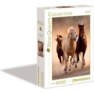 Clementoni - Puzzle - Chevaux sauvages - 1000 pieces - 67,7 x 47,7 cm
