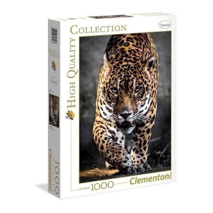 Clementoni - Puzzle 1000 pieces - La marche du Jaguar - Animaux - Adul