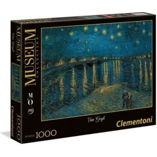 Clementoni - Puzzle Van Gogh Nuit étoilée sur le Rhône - 1000 piece