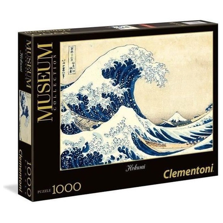 Clementoni - Puzzle 1000 pieces - Hokusai : La Vague - Collection Muse
