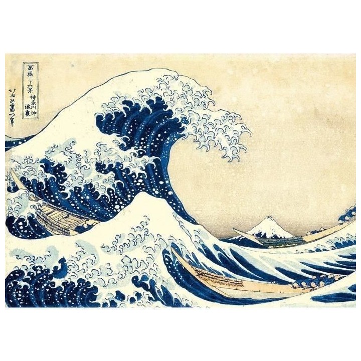 Clementoni - Puzzle 1000 pieces - Hokusai : La Vague - Collection Muse