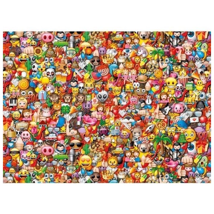 Puzzle Emoji 1000 pieces - Clementoni - Impossible Puzzle - Pour adult