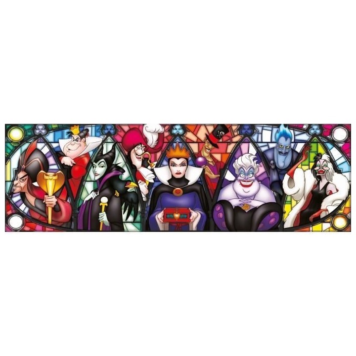 Puzzle - CLEMENTONI - Disney Vilains - 1000 pieces - Multicolore - Des