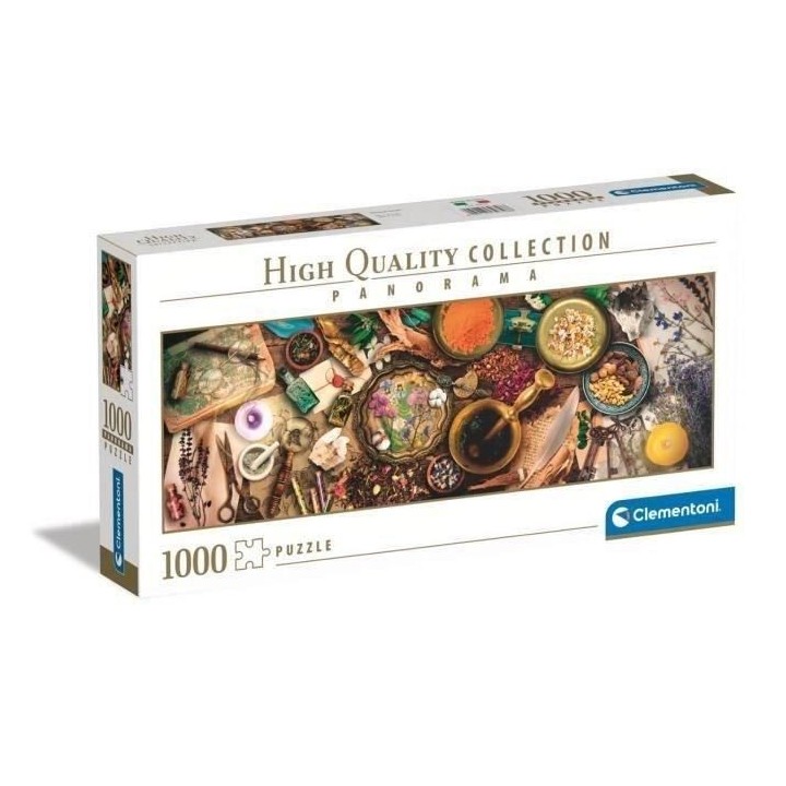 Puzzle panoramique 1000 pieces - Clementoni - Herbalist Desk - Nature