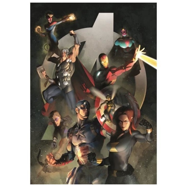Clementoni - 1000p Marvel Les Avangers - 70 x 50 cm - Avec poster