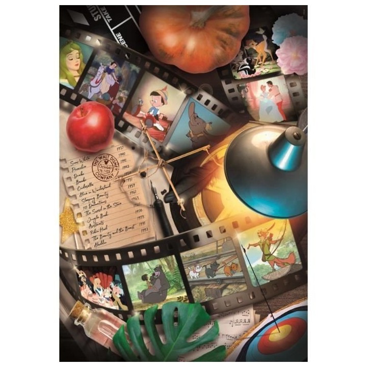Clementoni - 1000p Classic Movies Disney - 70 x 50 cm - Avec poster
