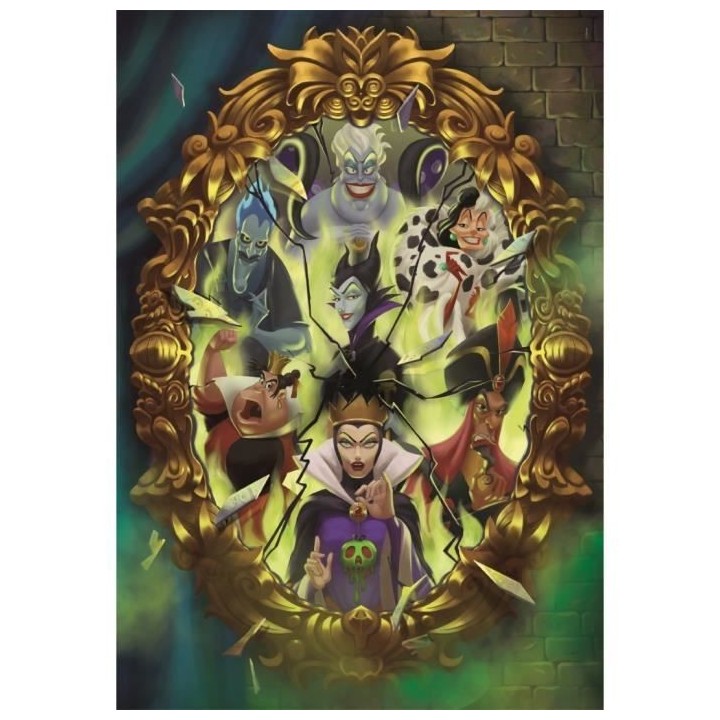 Clementoni - 1000p Villains - 70 x 50 cm - Avec poster