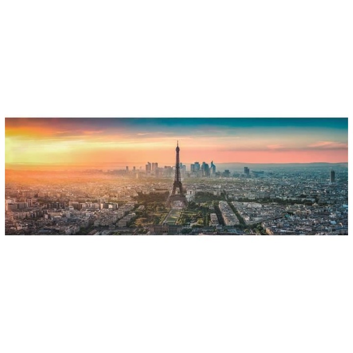 Clementoni - 1000p Panorama Paris - 98 x 33 cm - Avec poster