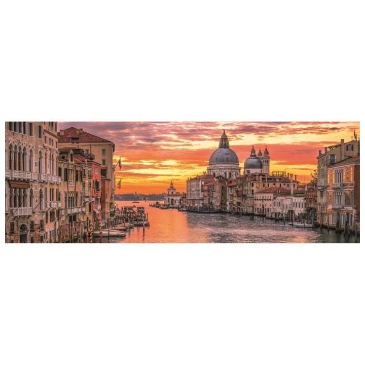 Clementoni - 1000p Pannorama Venise - 98 x 33 cm - Avec poster
