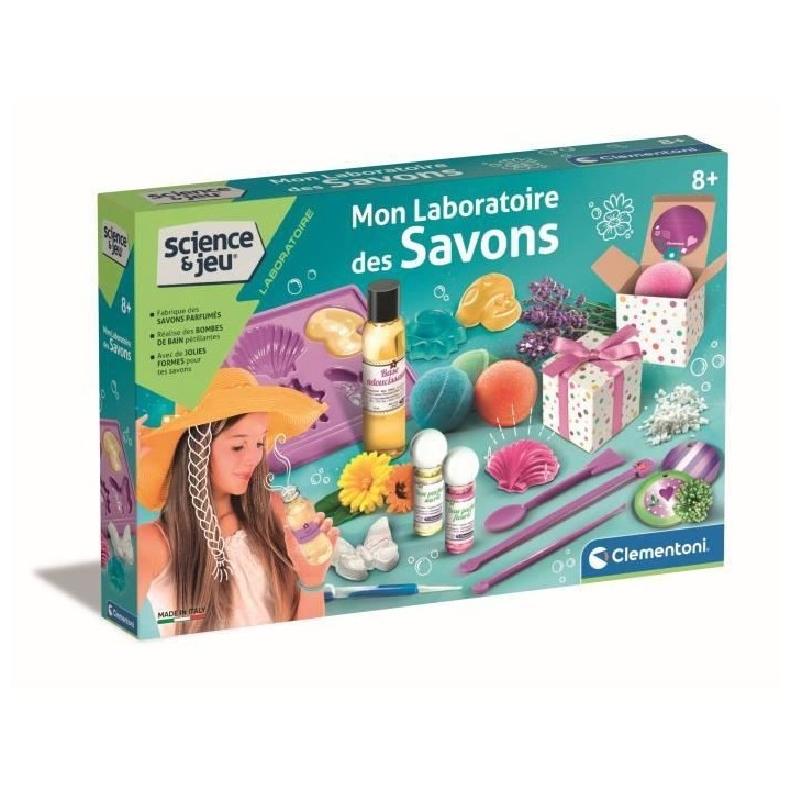 Jeu de création de savons - CLEMENTONI - Mon laboratoire des savons -