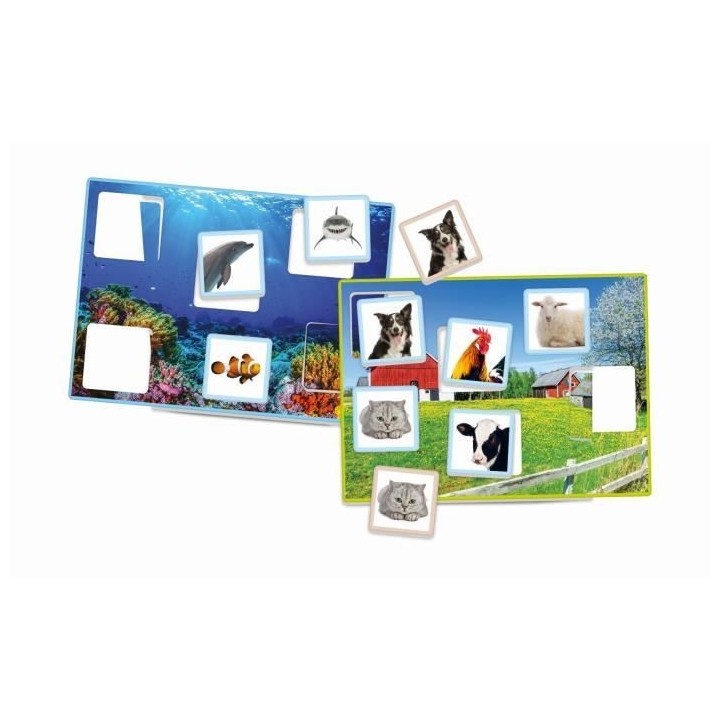 Clementoni - Jeu d'Apprentissage - Jeu de Loto - Monde des Animaux - D