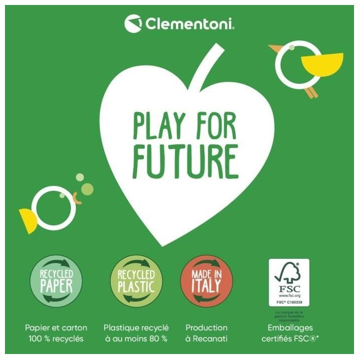 Clementoni - Jeu d'Apprentissage - Jeu de Loto - Monde des Animaux - D