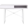 Bureau SACHA - Mélaminé - Blanc - 1 Tiroir - L 110 x P 50 x H 77 cm