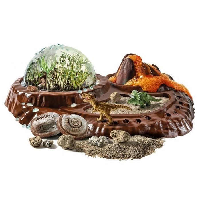Clementoni - Sciences et jeu - Le monde des dinosaures - Terrarium a c
