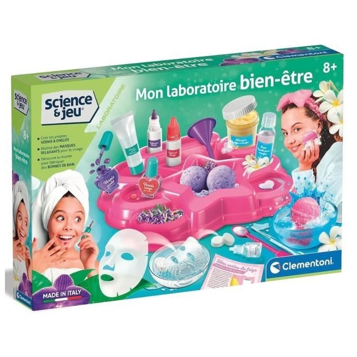 Clementoni - Sciences et Jeu - Mon laboratoire bien-etre - Fabriquer s