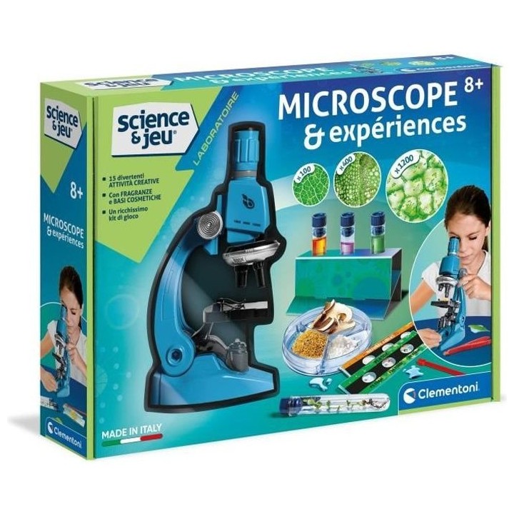 Clementoni - Sciences et Jeu - Super Microscope Professionnel - 8 ans