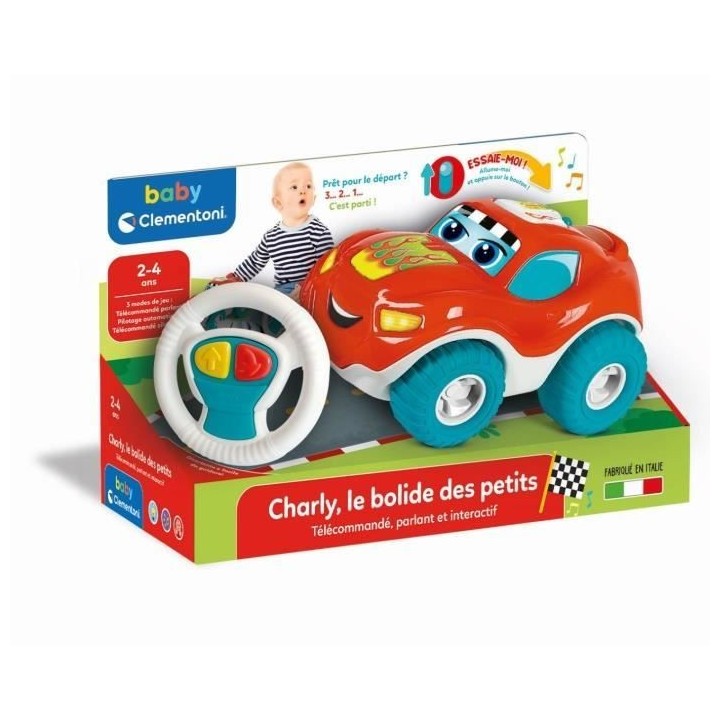 Baby Clementoni - Charly, le bolide des petits - Voiture télécomand