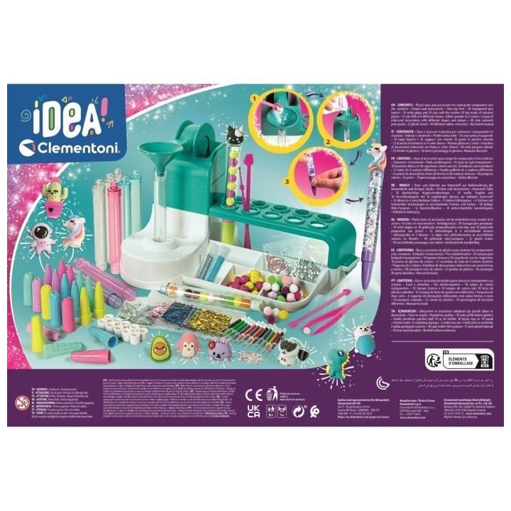 Atelier des Stylos - Clementoni - Crée et personnalise 10 stylos - Fa