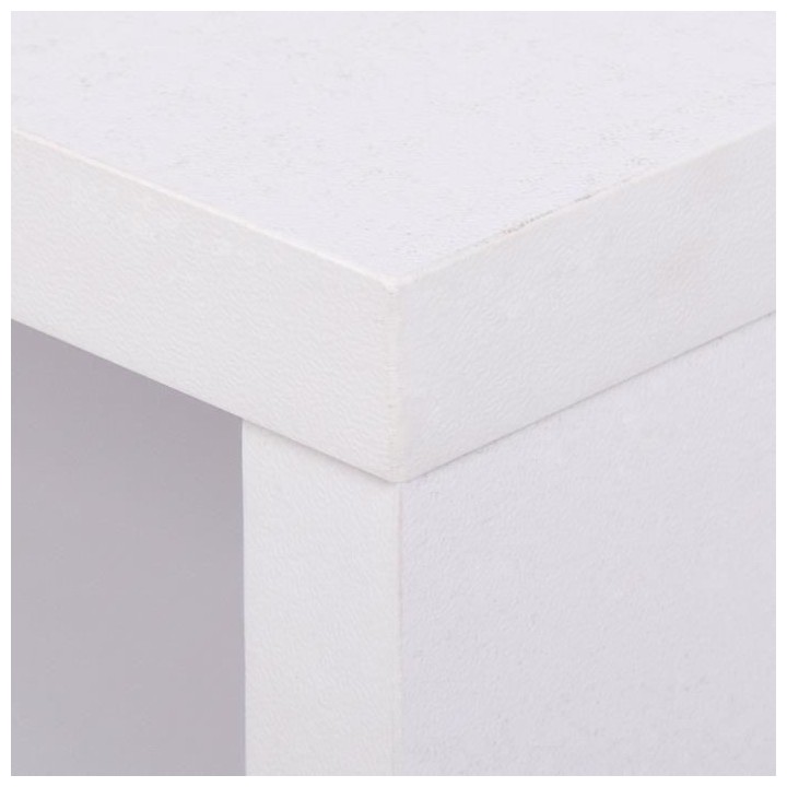 Bureau SACHA - Mélaminé - Blanc - 1 Tiroir - L 110 x P 50 x H 77 cm