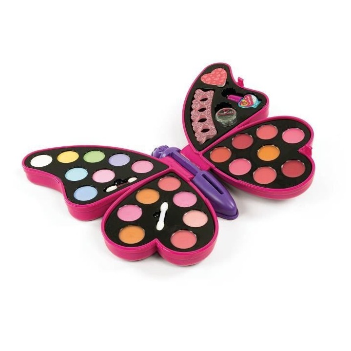 Palette de maquillage papillon - Clementoni - Fards a paupieres, rouge
