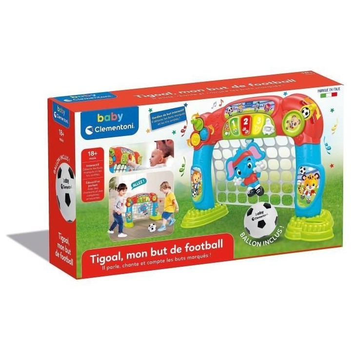 Baby Clementoni - Tigoal, mon but de football - Fabriqué en Italie