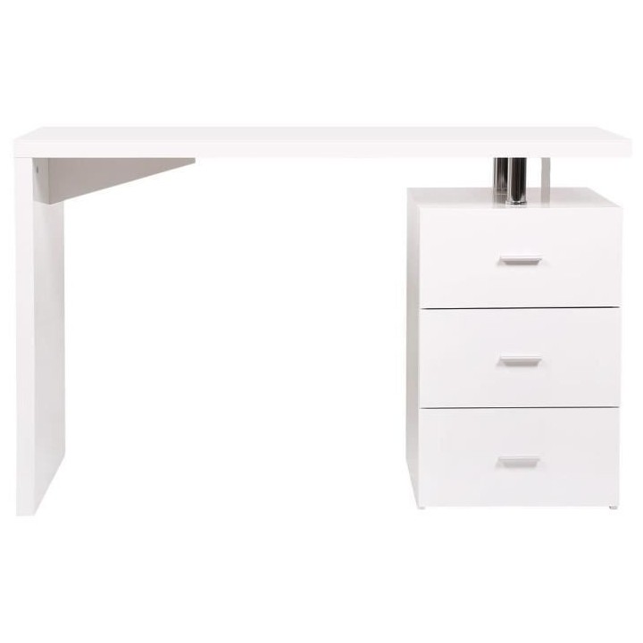 Bureau avec 3 tiroirs - MINISTER - MDF finition mélaminé et laqué U