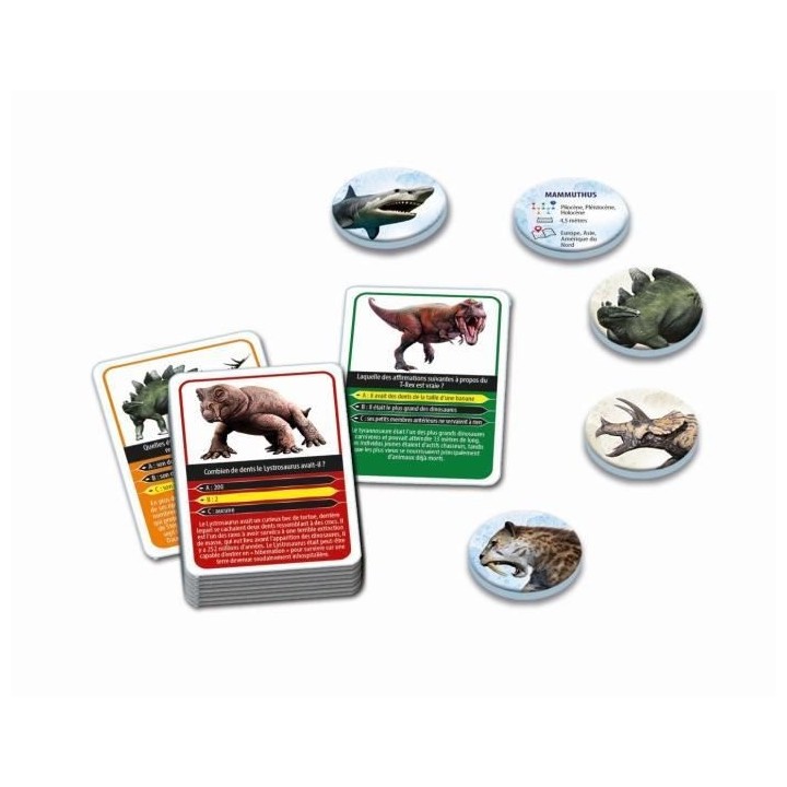 Clementoni - Quiz Dinosaures et préhistoire - 3 modes de jeu différe