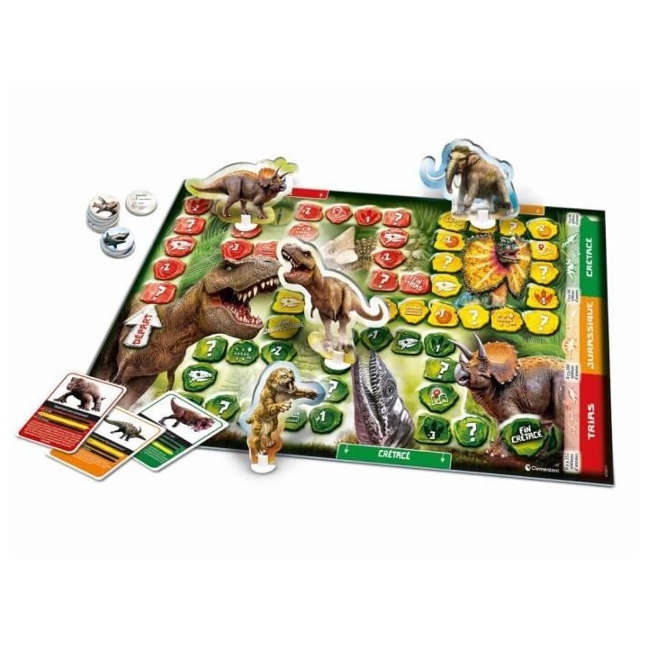 Clementoni - Quiz Dinosaures et préhistoire - 3 modes de jeu différe