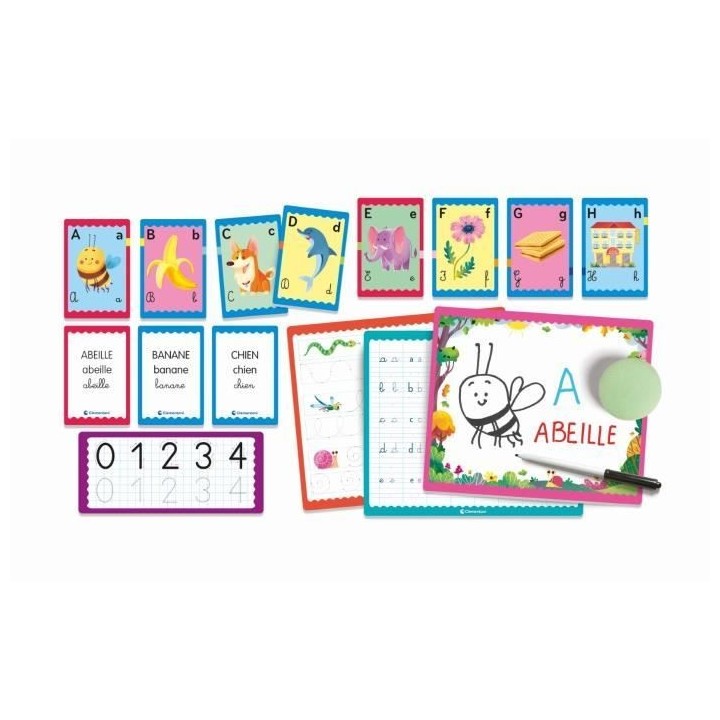 Clementoni - Coffret Jeux d'écriture - 23 activités - Dés 4 ans