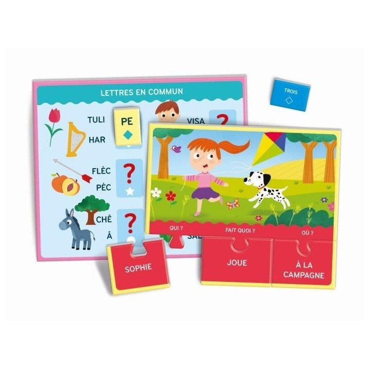 Clementoni - Coffret Jeux de lecture - Jeux d'association et de reconn