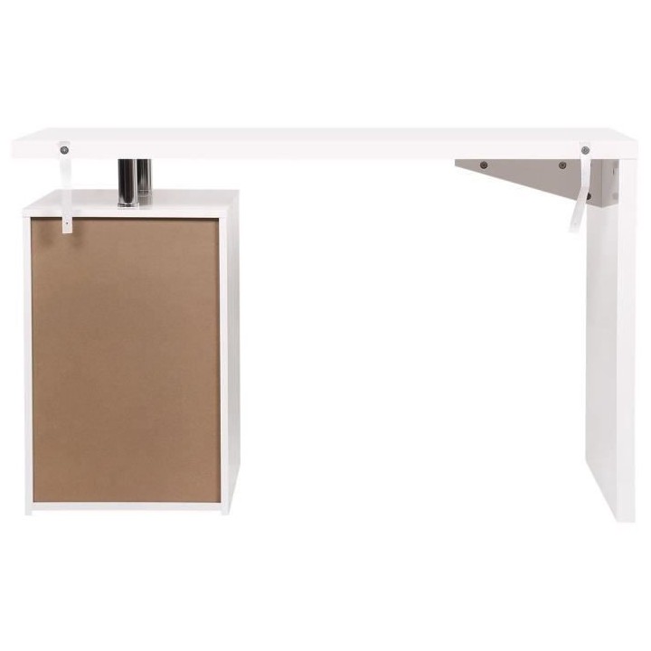 Bureau avec 3 tiroirs - MINISTER - MDF finition mélaminé et laqué U