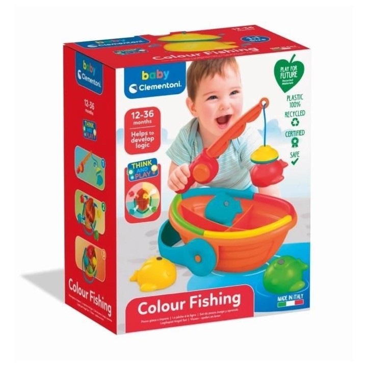 Jeu de peche a la ligne pour bébé - CLEMENTONI - La peche a la ligne